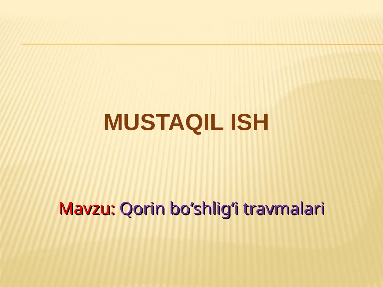 Qori nboʻshligʻi travmalari