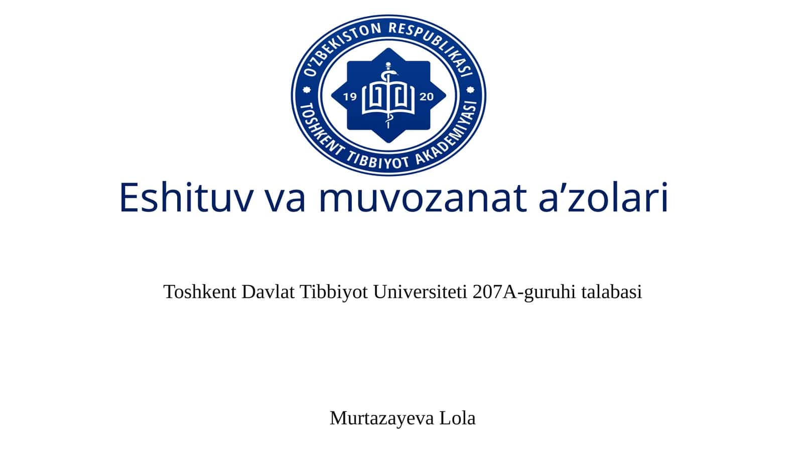 Eshituvvamuvozanata’zolari