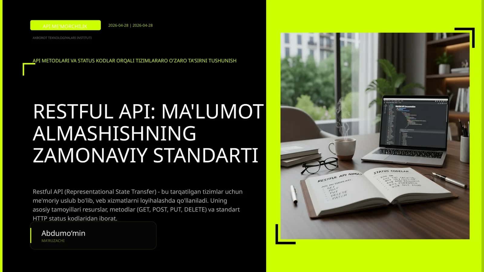 RestFull API nima_ API methodlari va status codelar (2).pptx