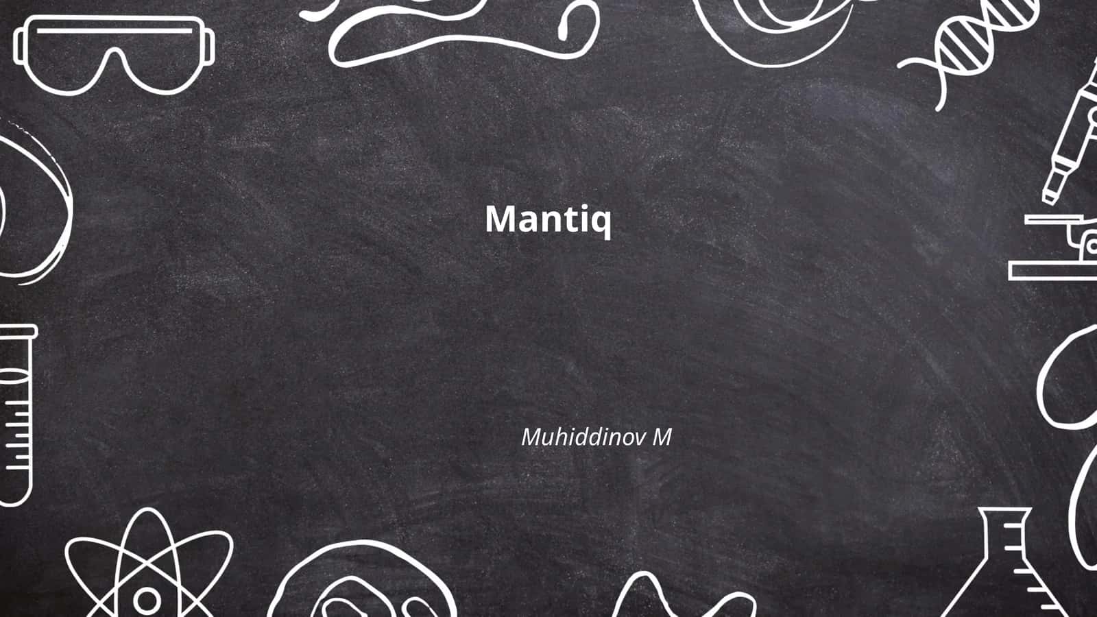 Mantıqqa kirish