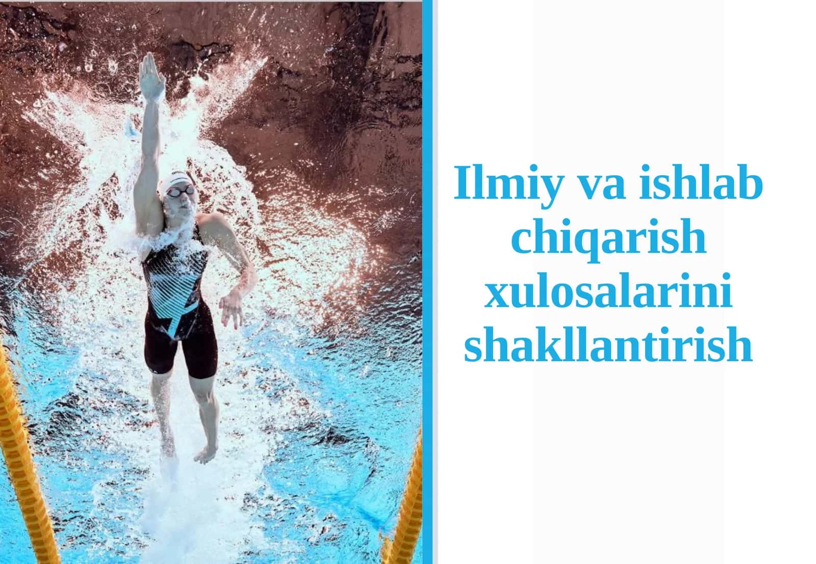 Ilmiy va ishlabchi qarish xulosalarini shakllantirish