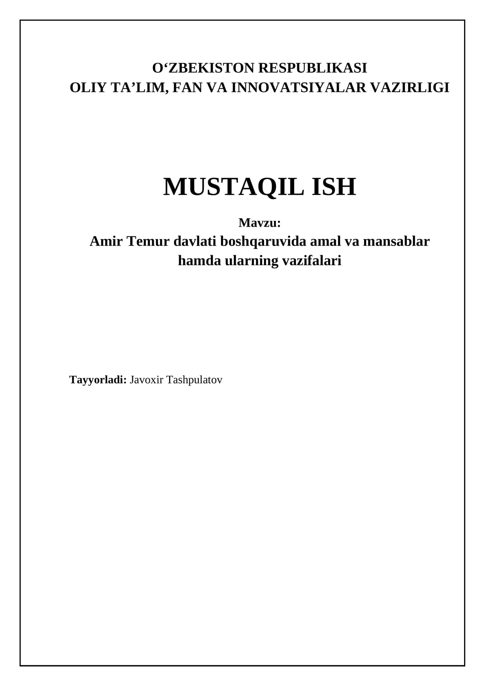 Amir Temur Davlati Boshqaruvi: Asosiy Lavozimlar va Unvonlar