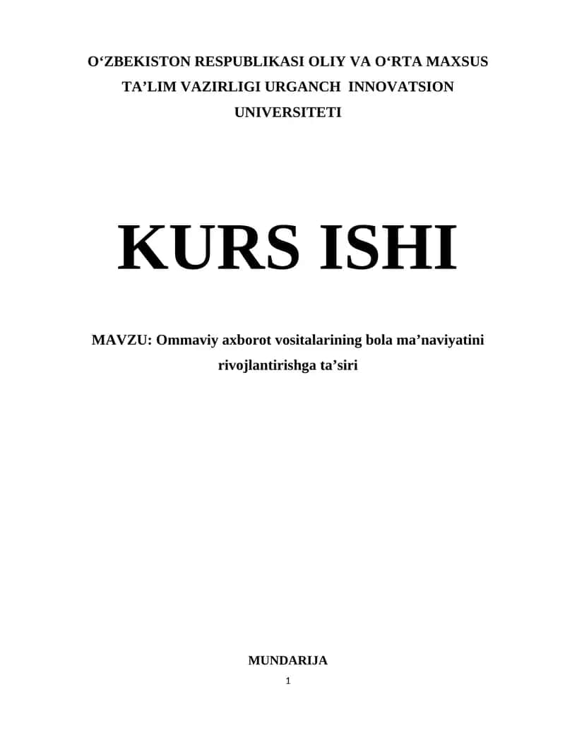 KURS ISHI