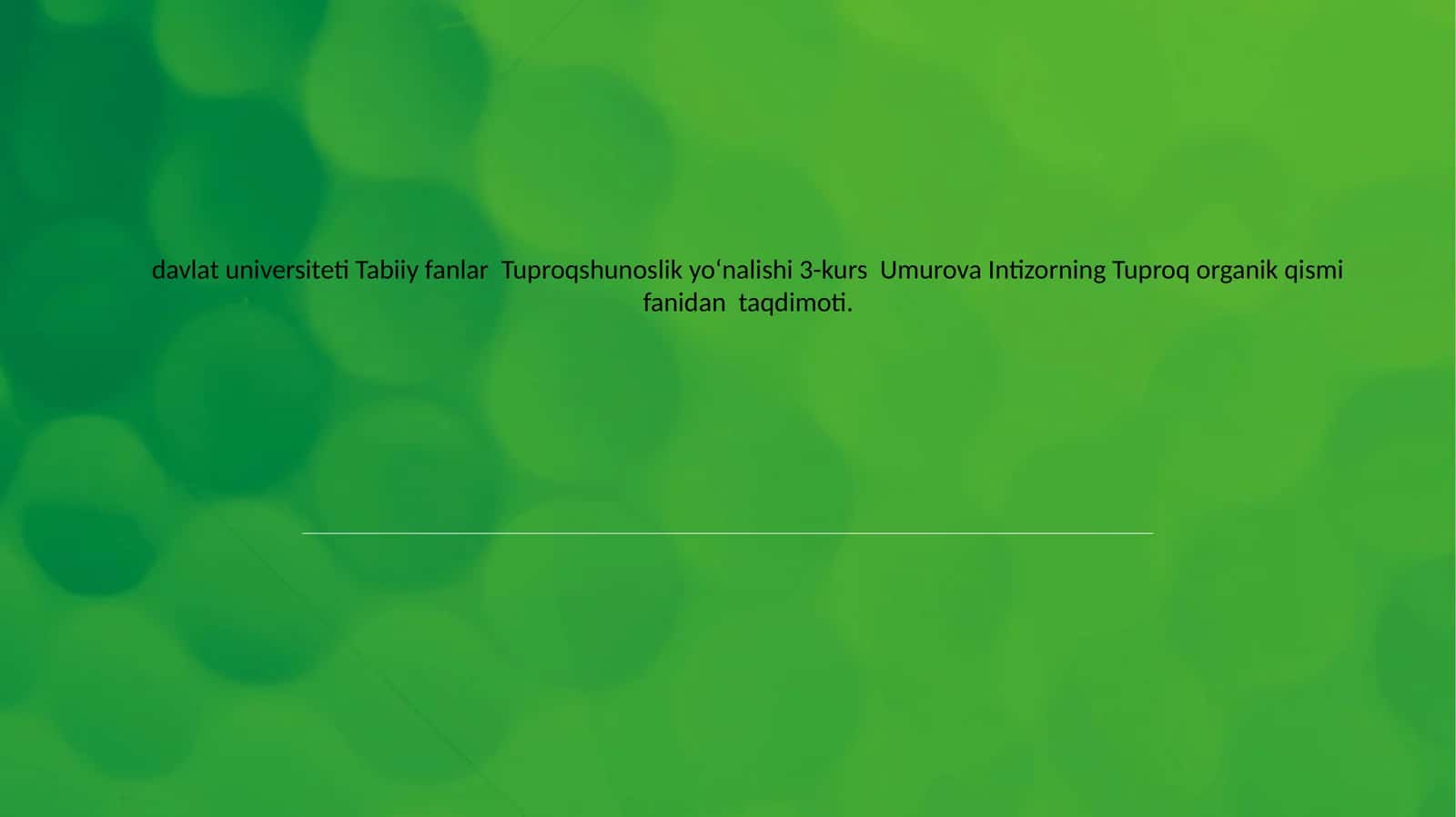 Biogumusning qishloq xoʻjaligidagi ahamiyati