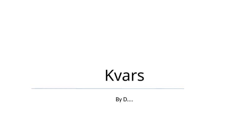 Kvars