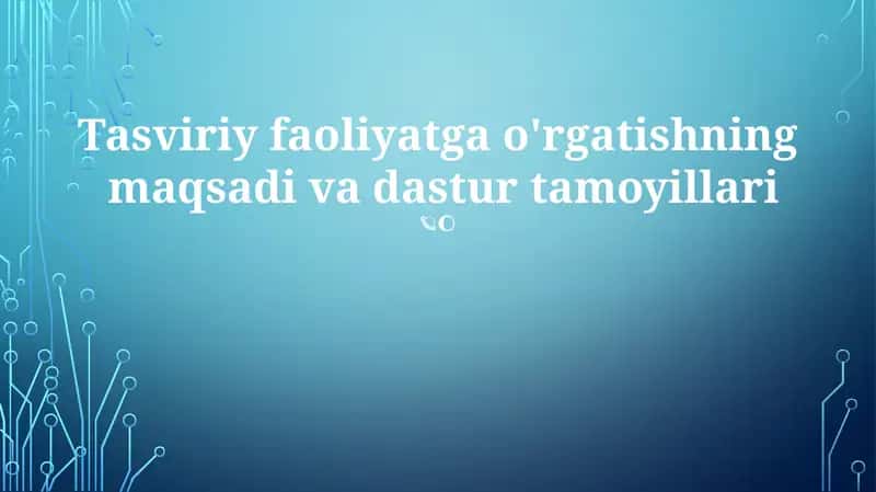 Badiiy Ko'nikma va Texnika Rivojlantirish