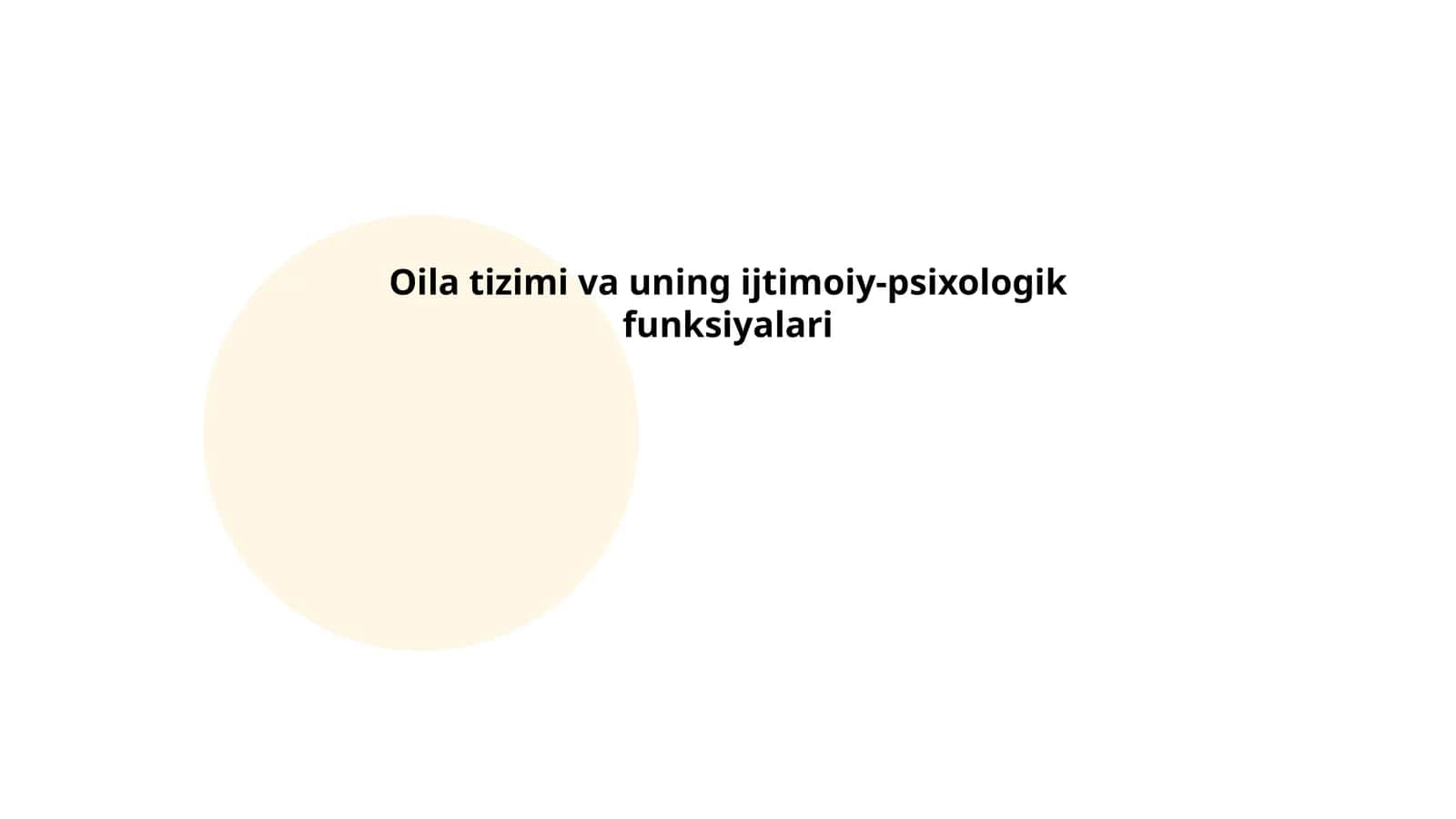Oilani rivojlantirish nazariyasi