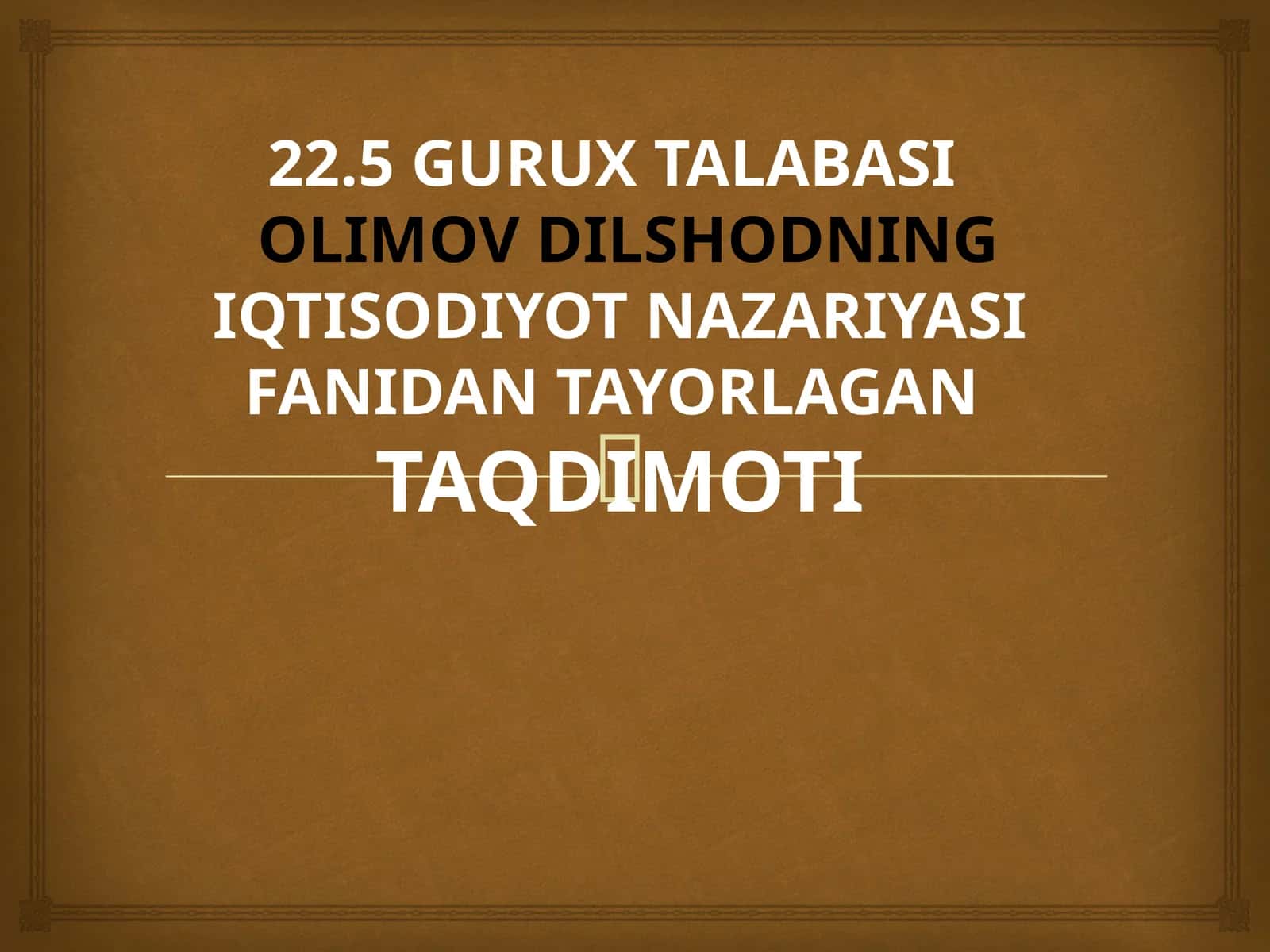 FIZIOKRATLAR