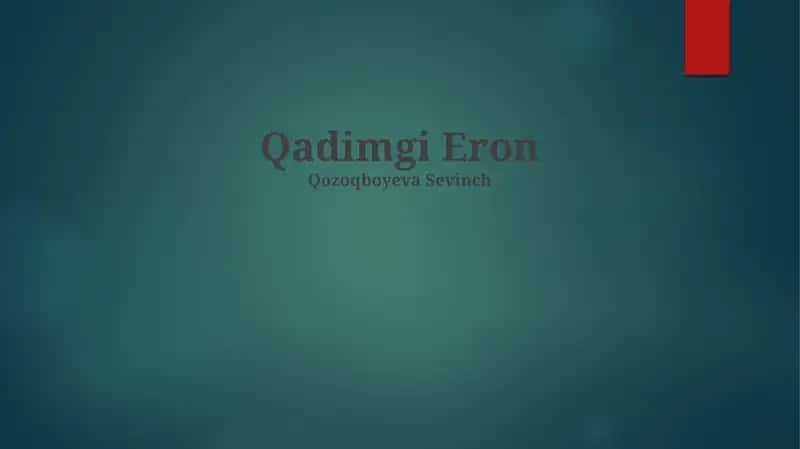 Qadimgi Eron