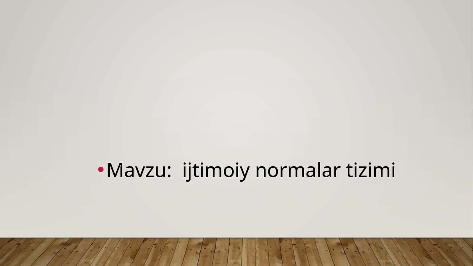 Ijtimoiy normalar tizimi