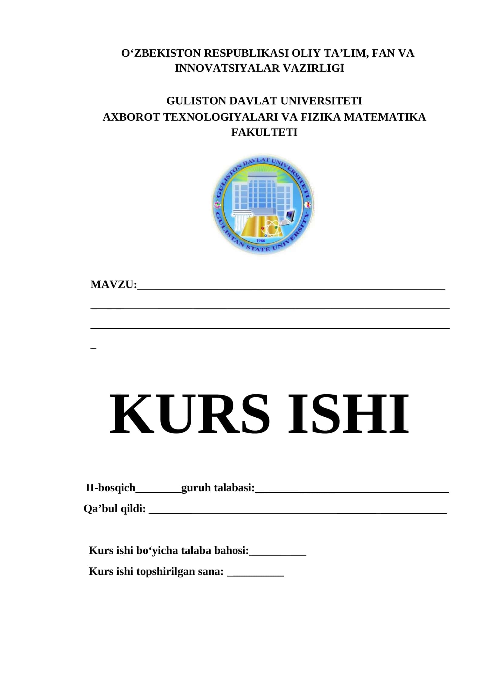 TIZIM TUZILMASI VA TEXNOLOGIK YECHIMLAR