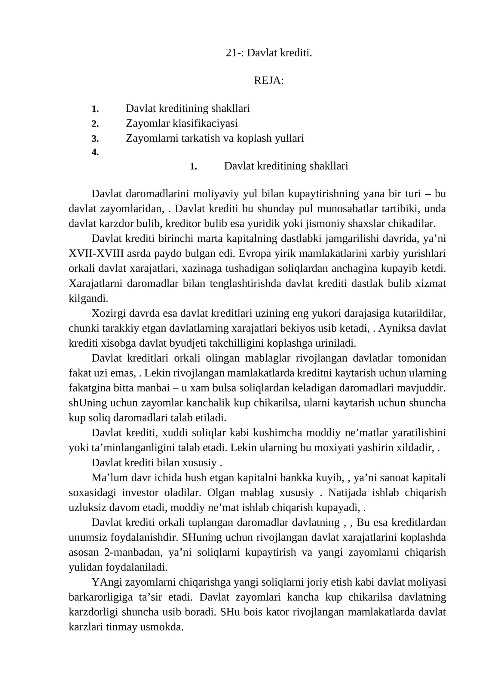 Davlat krеditi