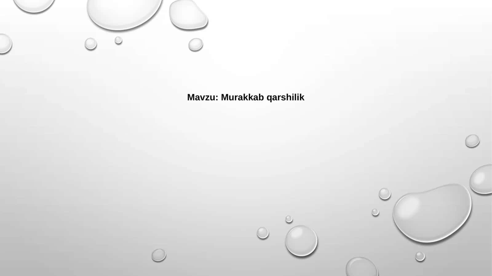 Murakkabqarshilik