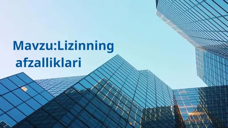 Lizinning afzalliklari