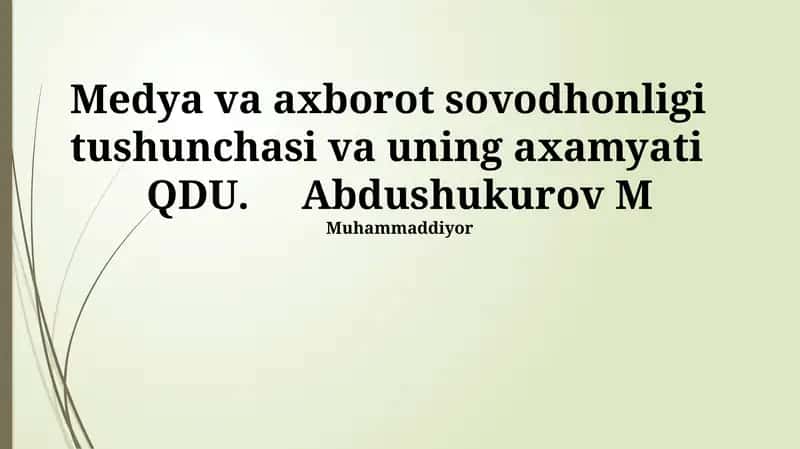 Axborot xavfsizligi