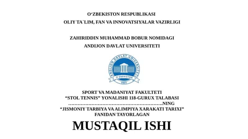 Markaziy Osiyo va Oʻzbekistonga Zamonaviy Sportning Kirib Kelishi