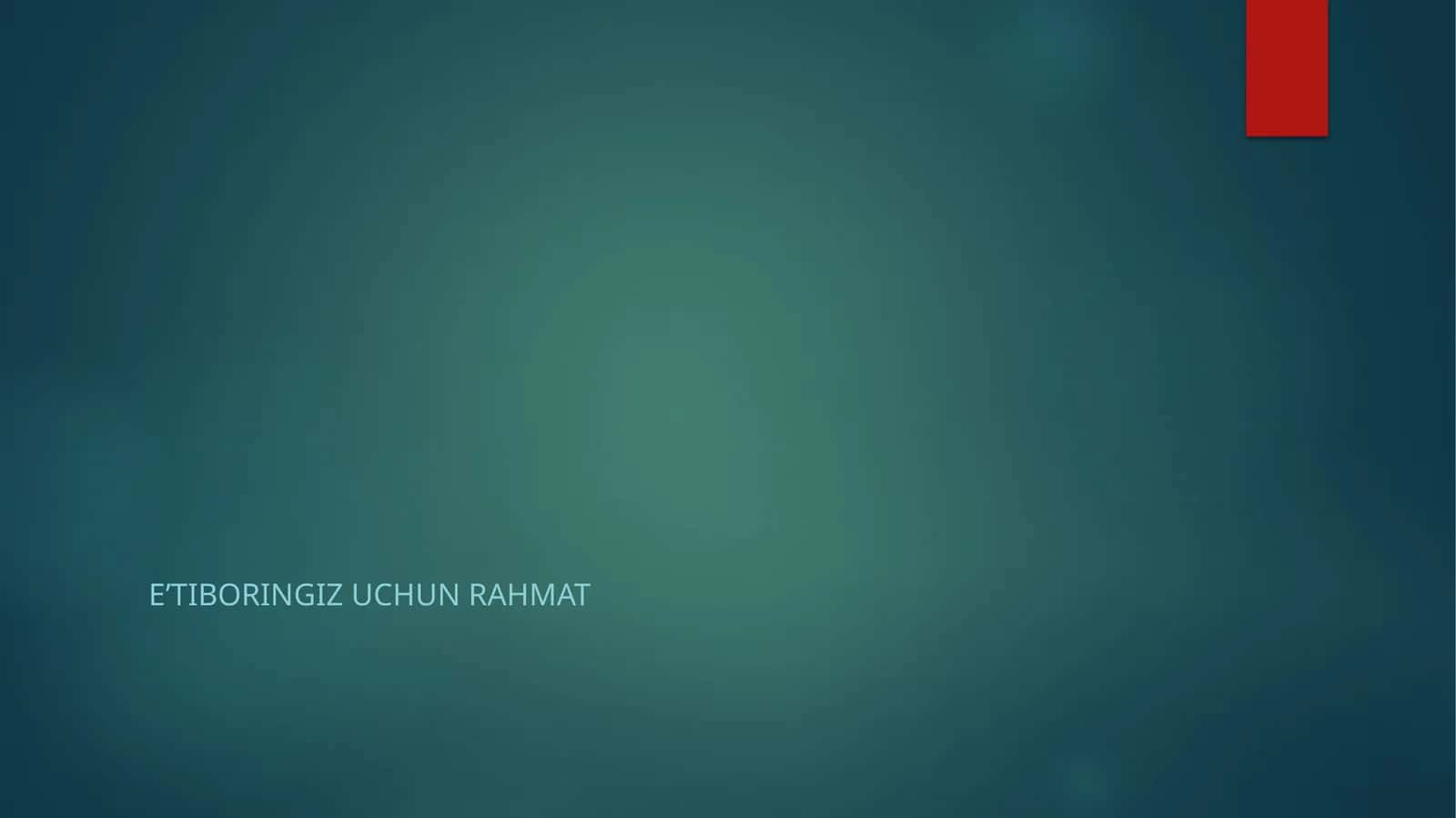 Eʼtiboringizuchun rahmat
