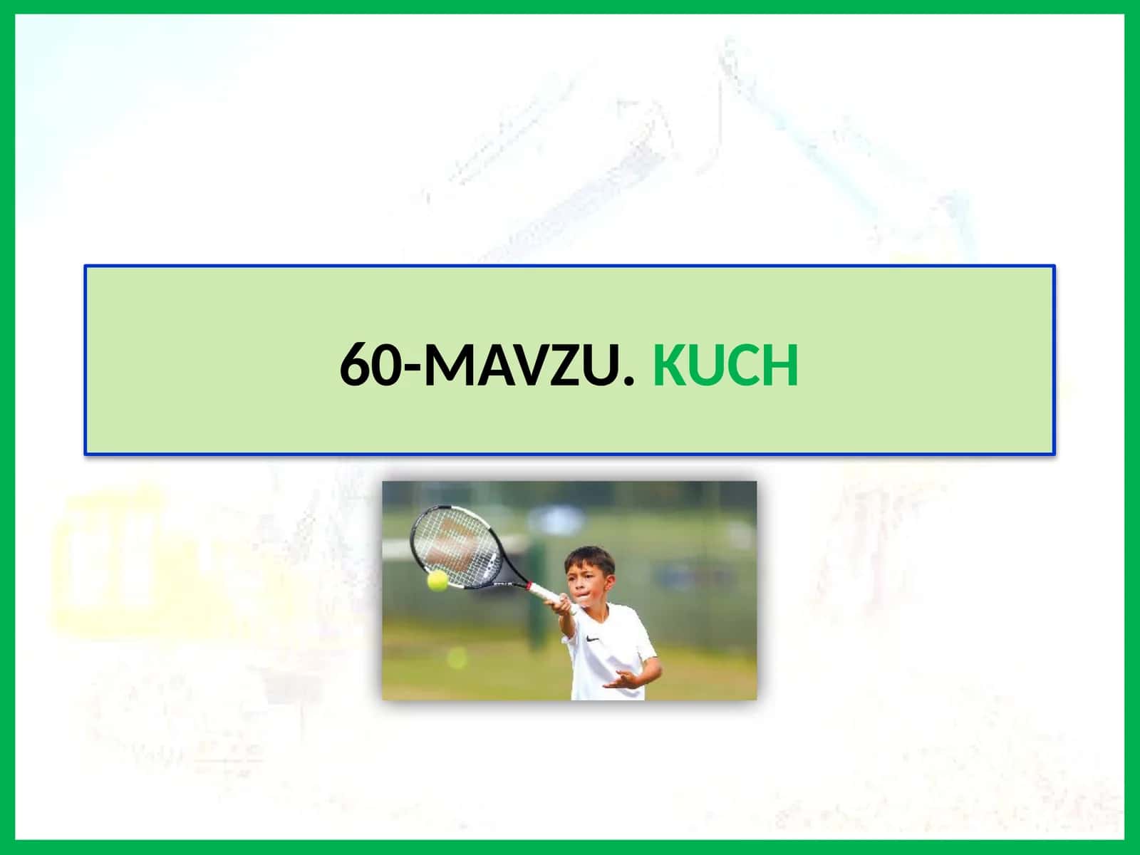 MAVZU.KUCH