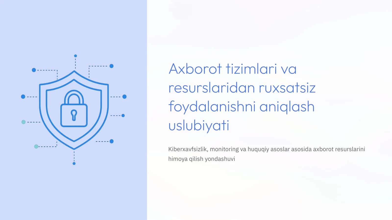 Axborot xavfsizligi: Global muammo