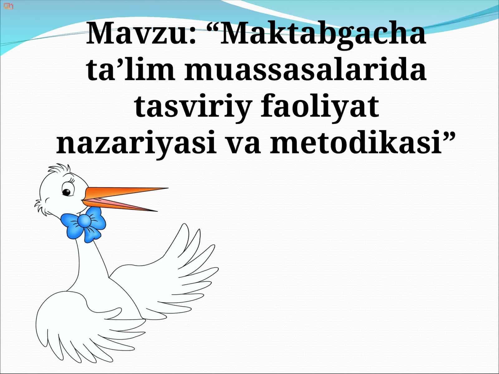 Maktabgacha ta’lim muassasalarida tasviriy faoliyat nazariyasi va metodikasi