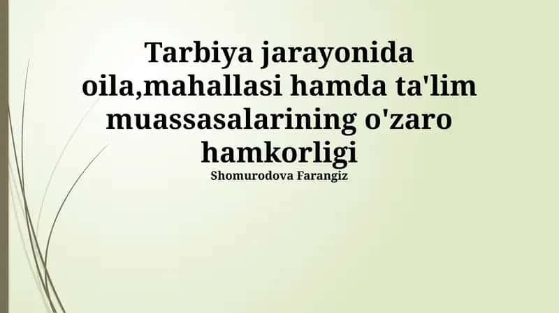 Muammolar va ularning yechimlari