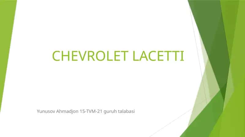 CHEVROLET LACETTI