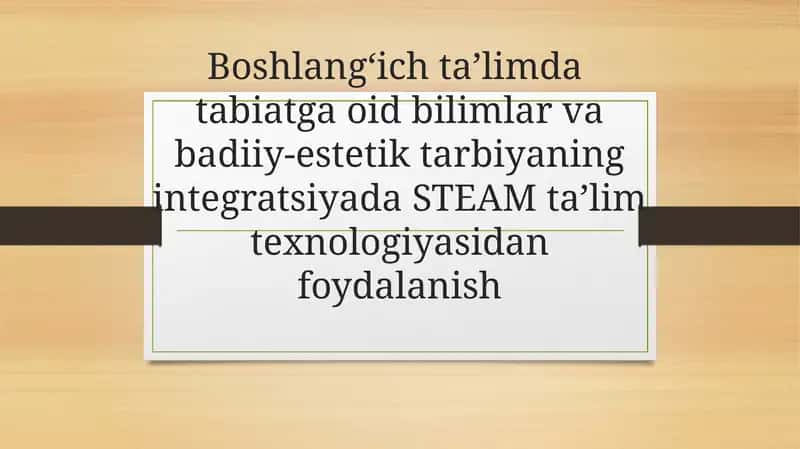 STEAM taʼlim