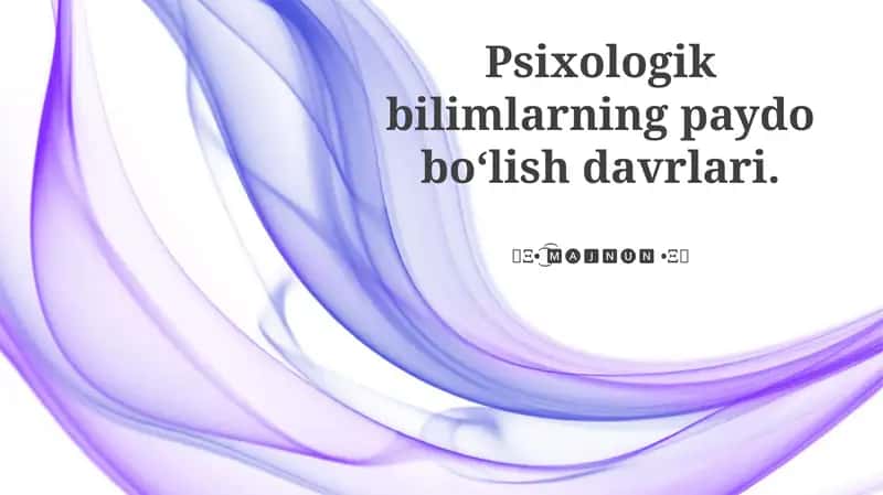 Qadimgi Yunoniston va Psixologiyaning Boshlanishi