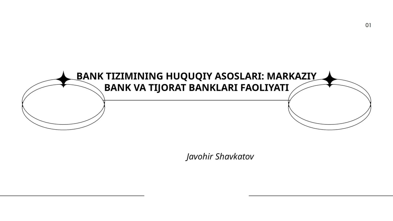 BANK TIZIMINING HUQUQIY ASOSLARI: MARKAZIY BANK VA TIJORAT BANKLARI FAOLIYATI