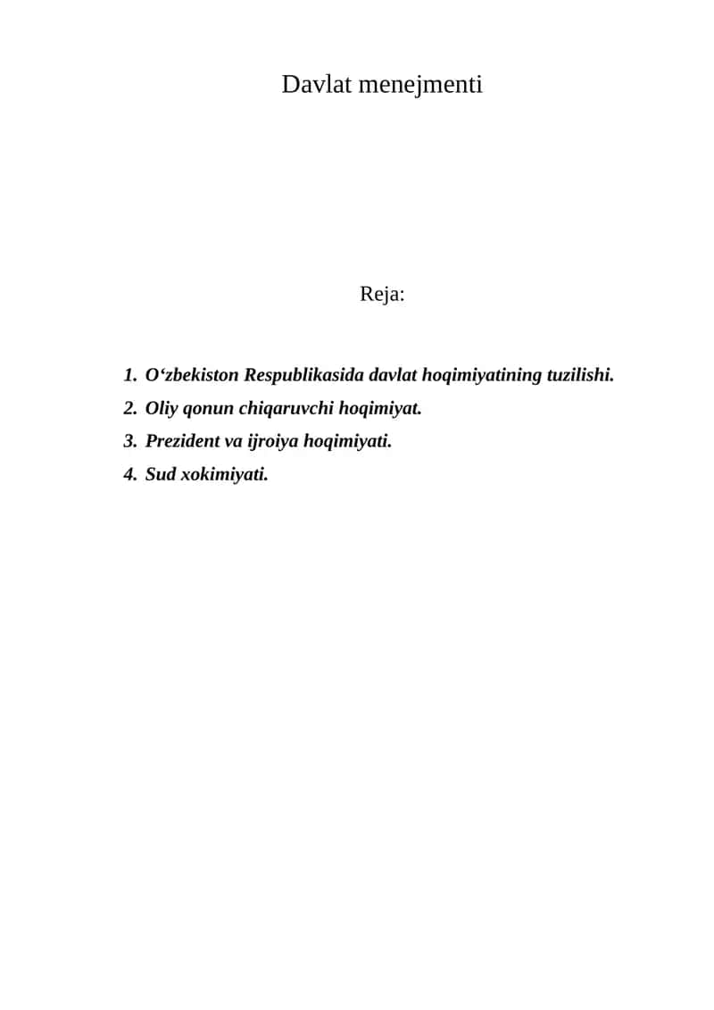 Davlat menejmenti