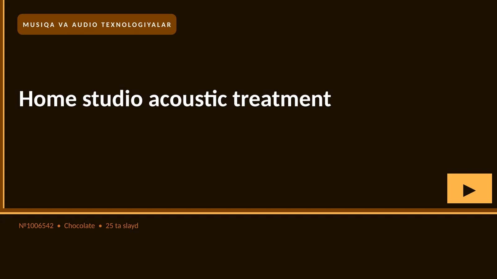 Home studio acoustic treatment