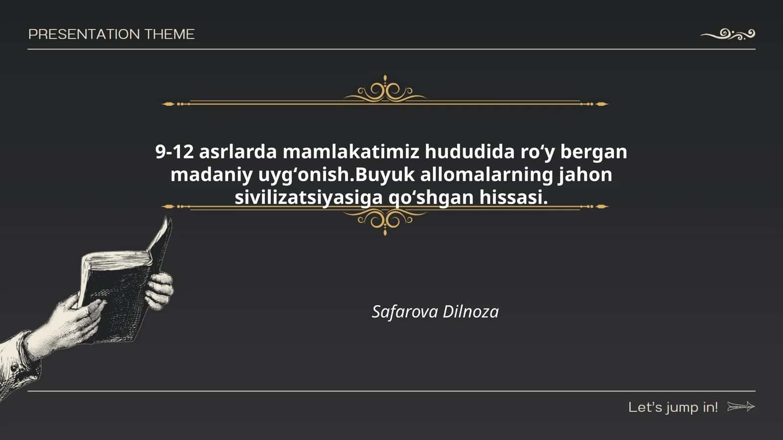 Islom sivilizatsiyasining Oʻrta asrlar Sharqida rivojlanishi