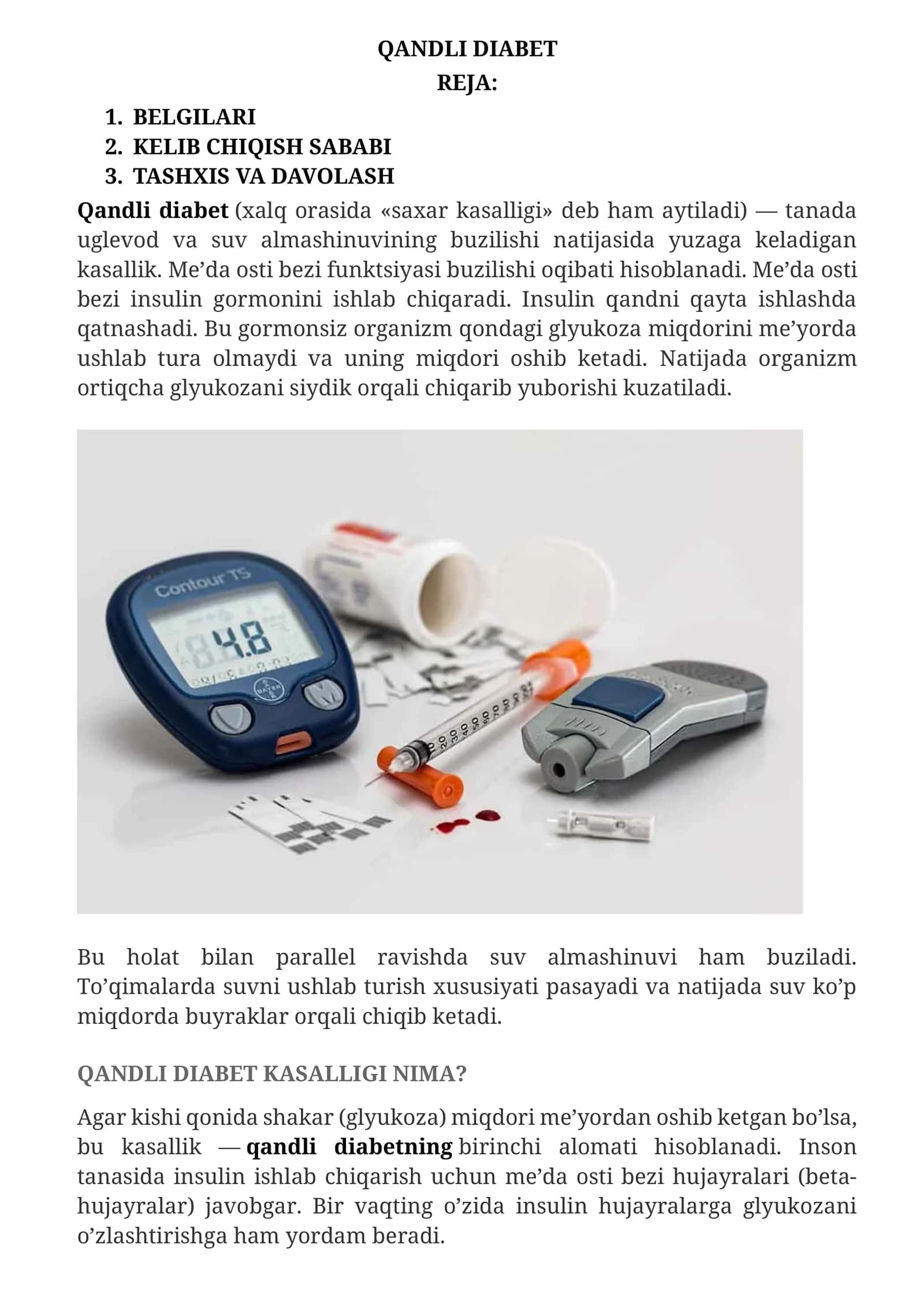 QANDLI DIABET