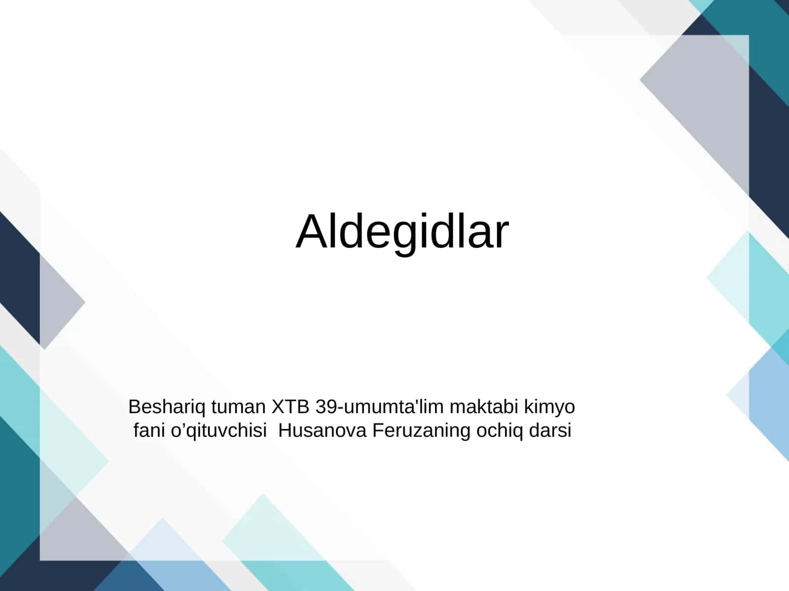 Aldegidlar