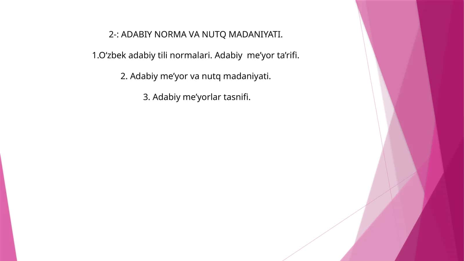 АDАBIY NОRMА VА NUTQ MАDАNIYATI