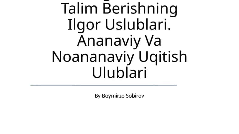 Konstruktiv usullar