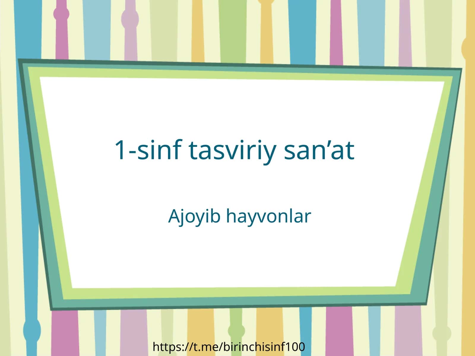 1-sinf tasviriy san’at