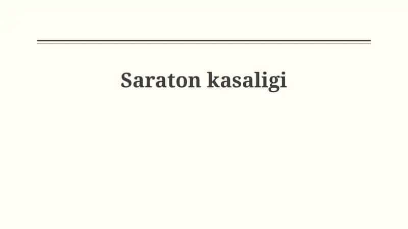 Saraton kasaligi