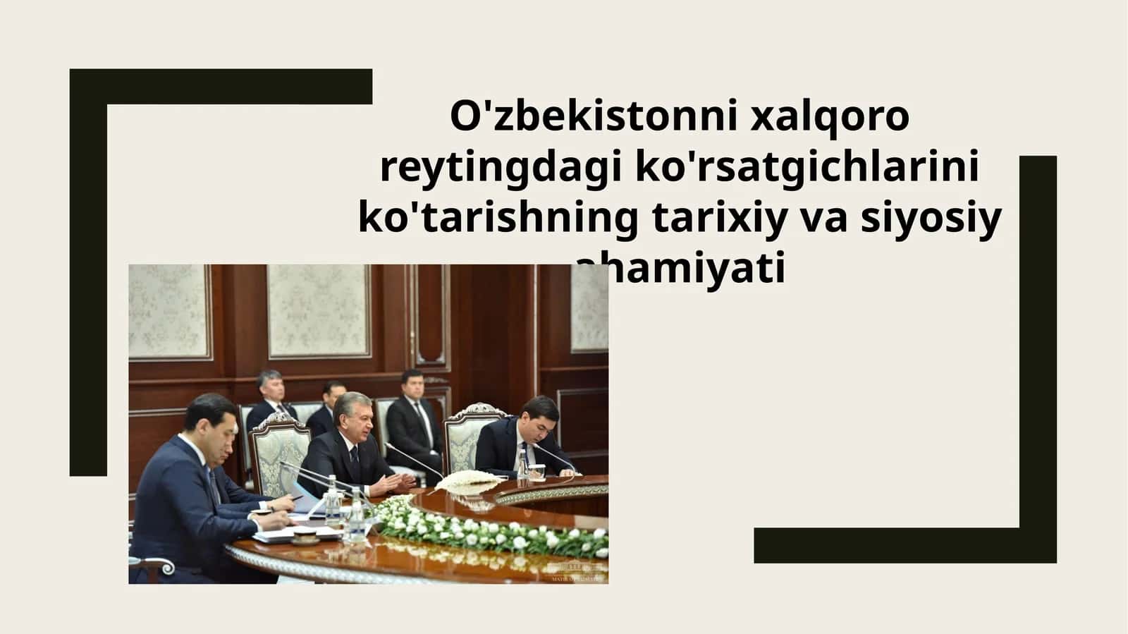 Xalqaroreytingda gi ko'rsatgichlarining tarixiy va siyosiy hamiyati