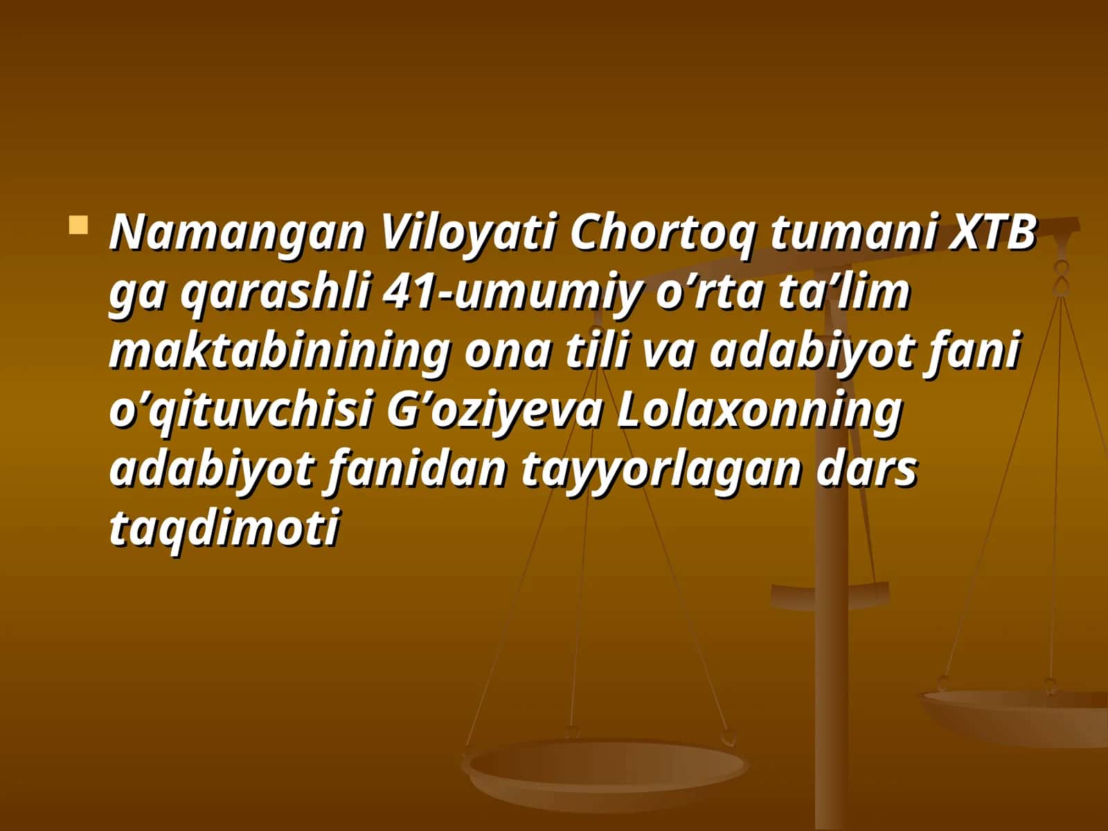 ASQAD MUXTORNING ”CHINOR” ROMANI