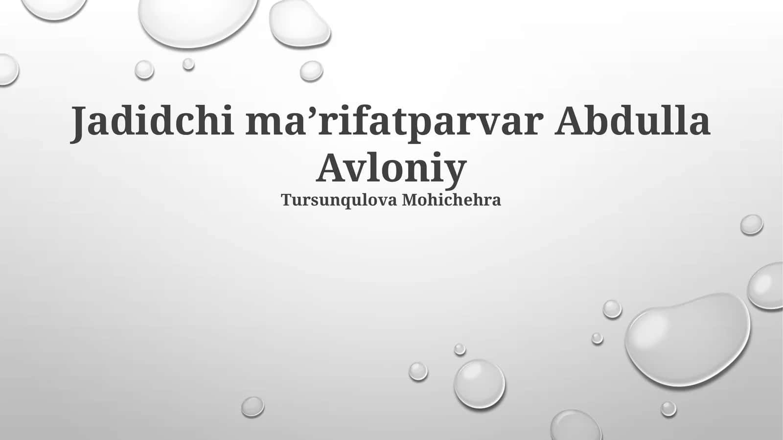 Avloniyning pedagogik gʻoyalari