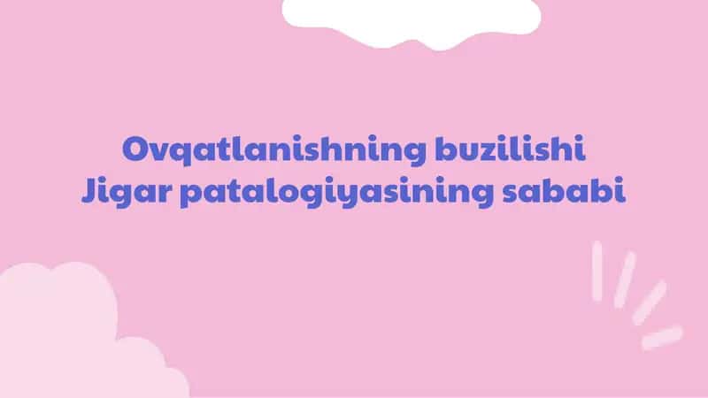 Ovqatlanish buzilishi
