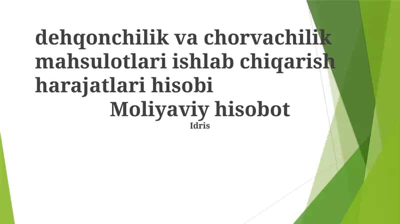 Moliyaviy hisobot