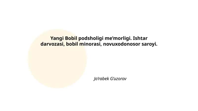 Yangi Bobil podsholigi me'moriy uslubi