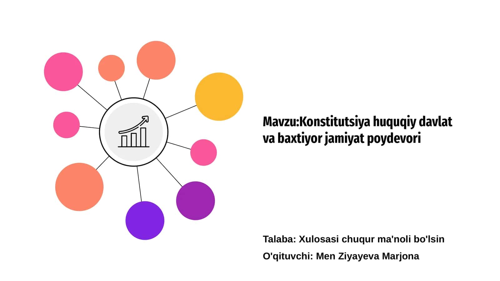 Konstitutsiya huquqiy davlat va baxtiyor jamiyat poydevori