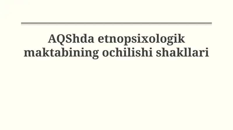 Etnopsixologik maktab