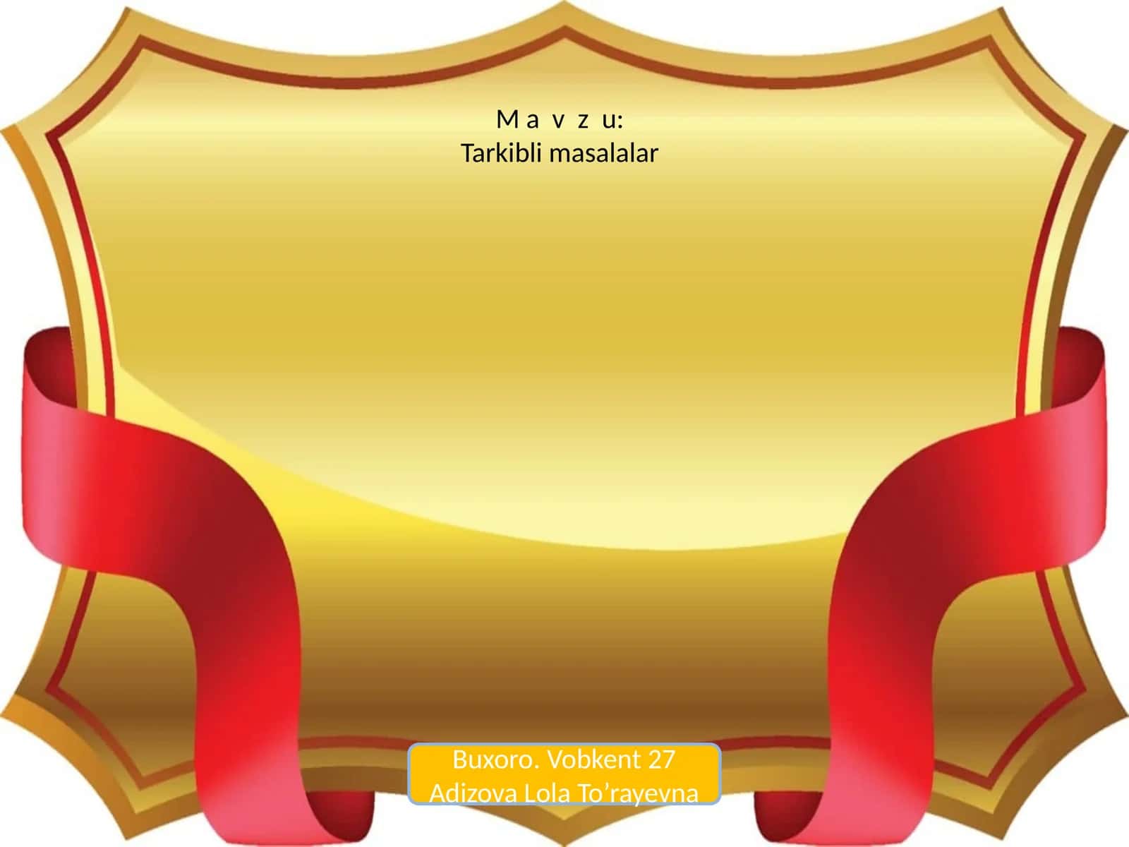 Tarkibli masalalar
