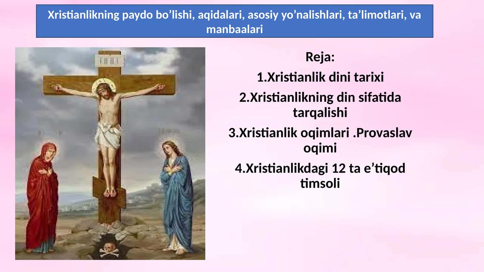 Xristianlikning Dini Tarixi