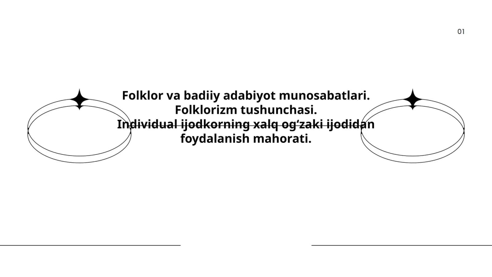 Folklor va badiiy adabiyot munosabatlari