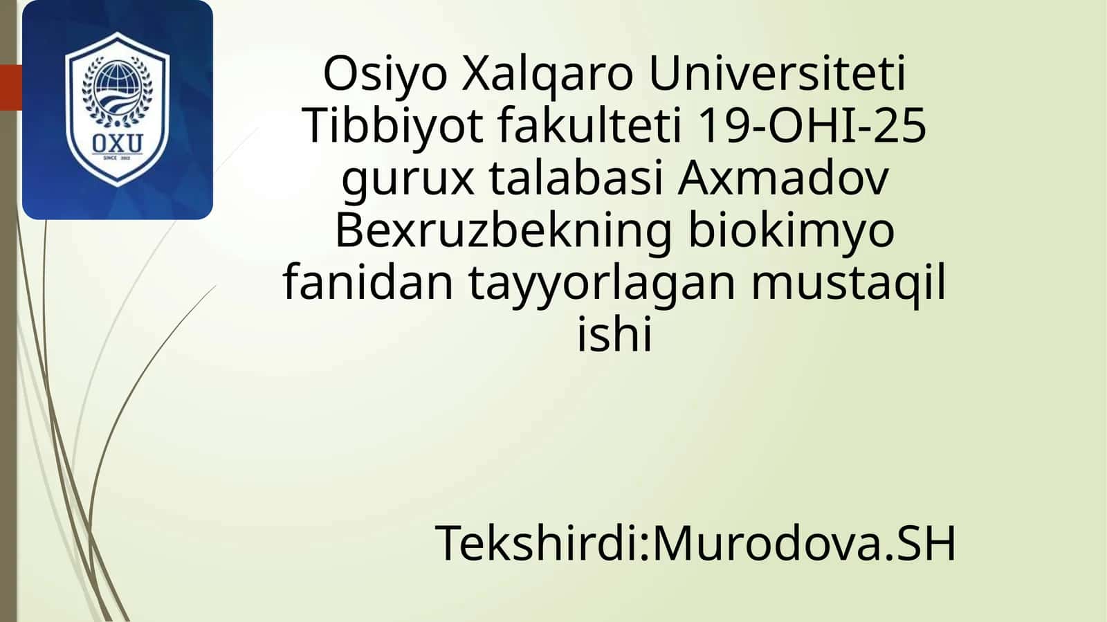Glukoza tashuvchilarining tuzilishi, spesifligi, klinik ahamiyati